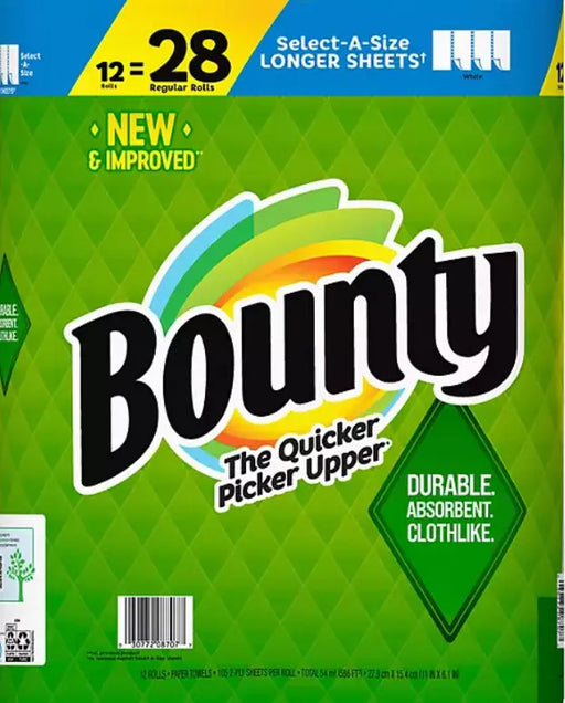 Bounty Paper Towels Select-A-Size