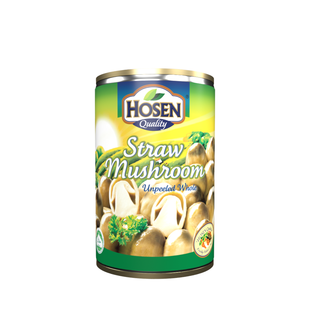 Hosen Straw Mushroom (Unpeeled Whole) 425g