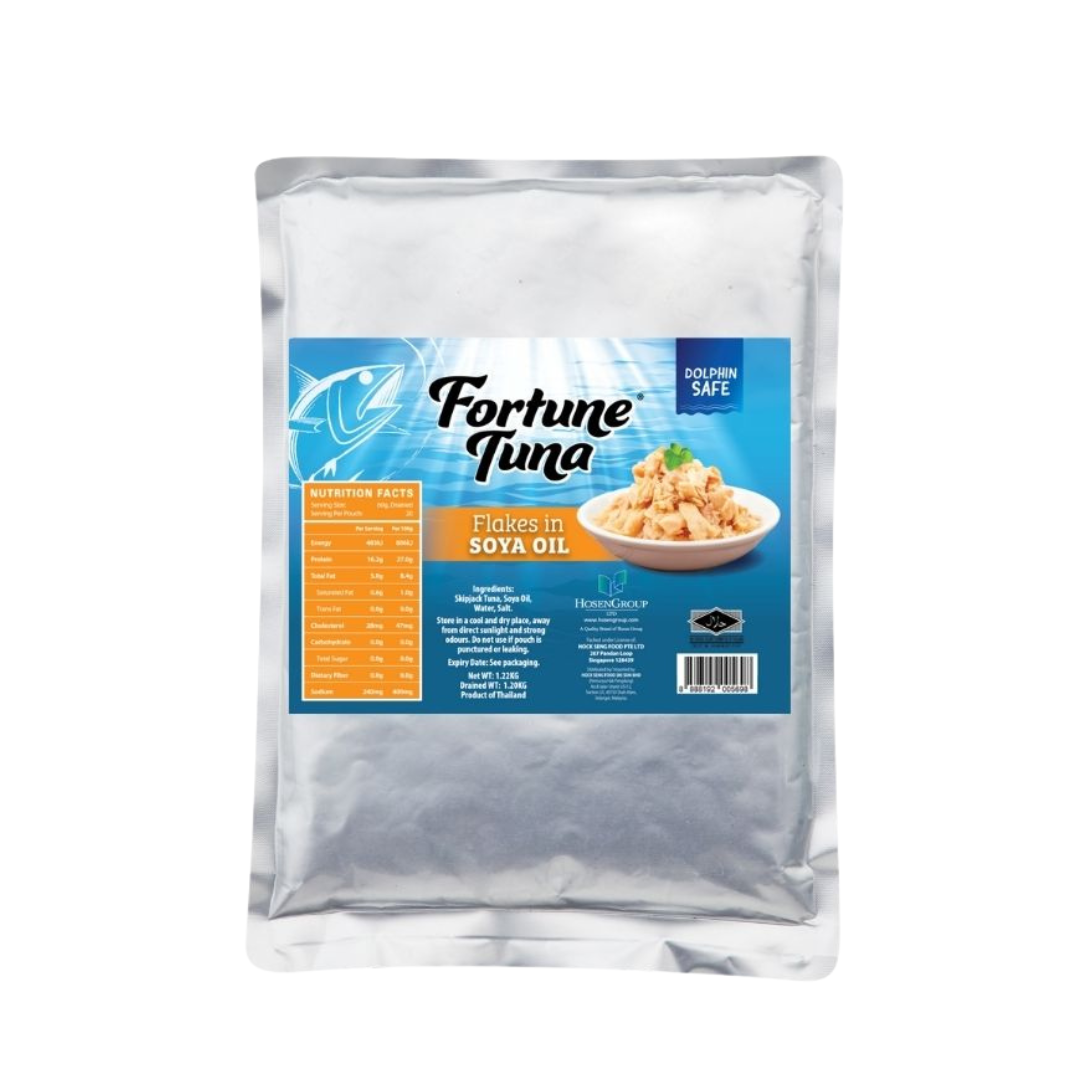 Fortune Tuna Flakes in Soya Oil (Pouch) 1.22kg
