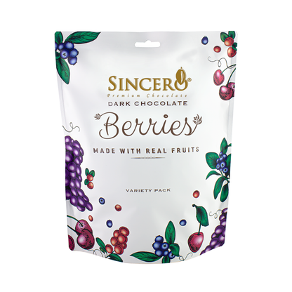 Sincero Dark Chocolate Berries Variety Pack 8 / 50g