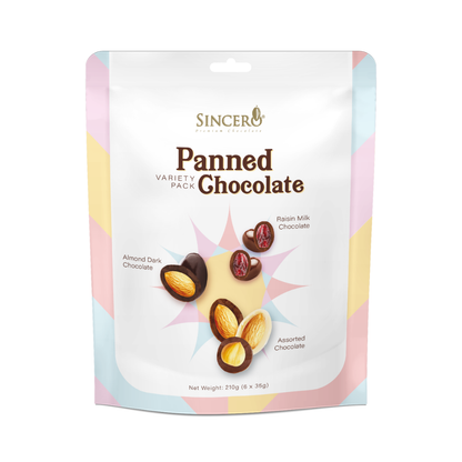 Sincero Panned Chocolate Variety Pack 6's x 35g
