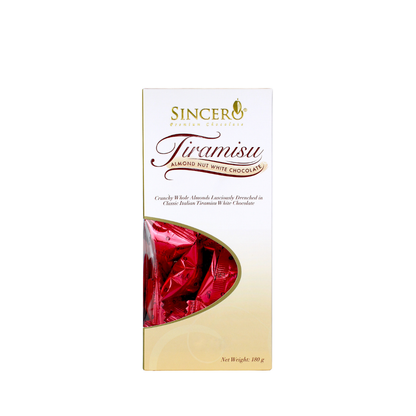 Sincero Tiramisu Almond White Chocolate (Tower Box) 180g