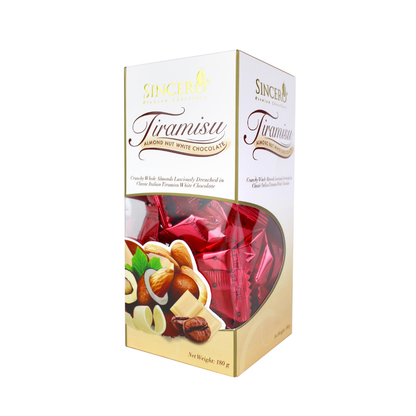 Sincero Tiramisu Almond White Chocolate (Tower Box) 180g