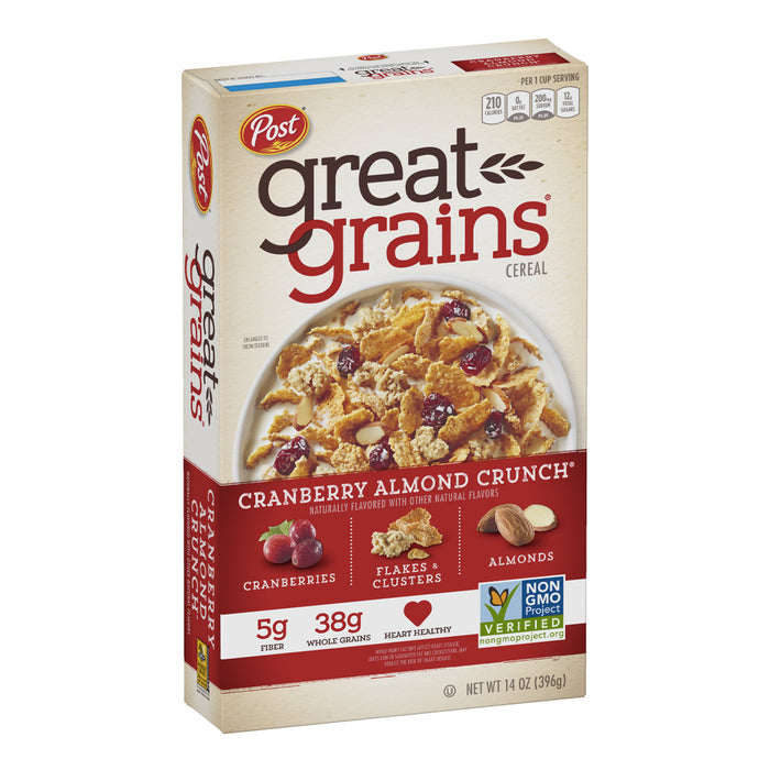 Post Great Grains Cereal - Cranberry Almond Crunch 396g