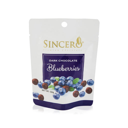 Sincero Dark Chocolate Coated Blueberries 50g