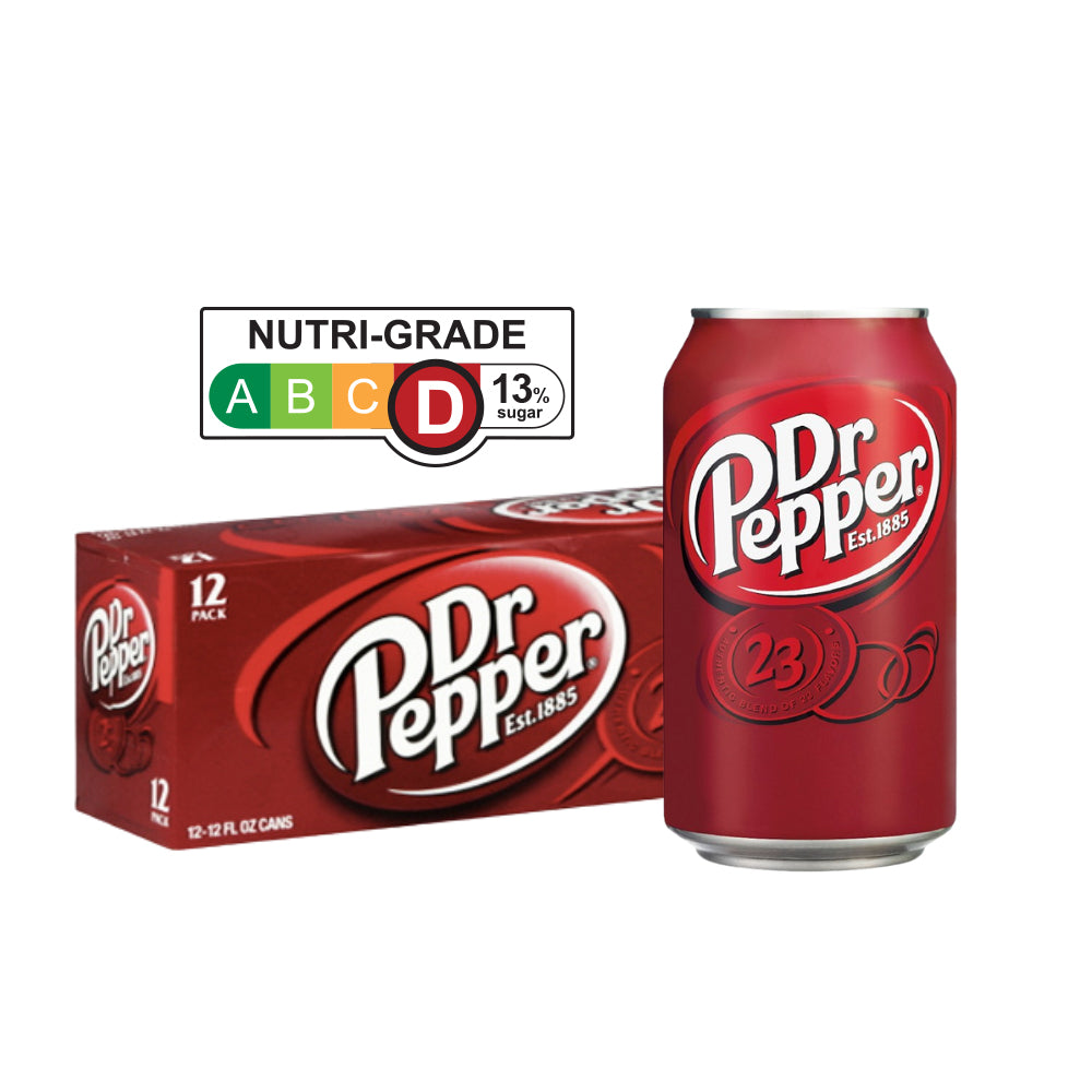 Dr Pepper 12oz x 12 (Carton Deal) [Expiry: 08 Apr 2024]