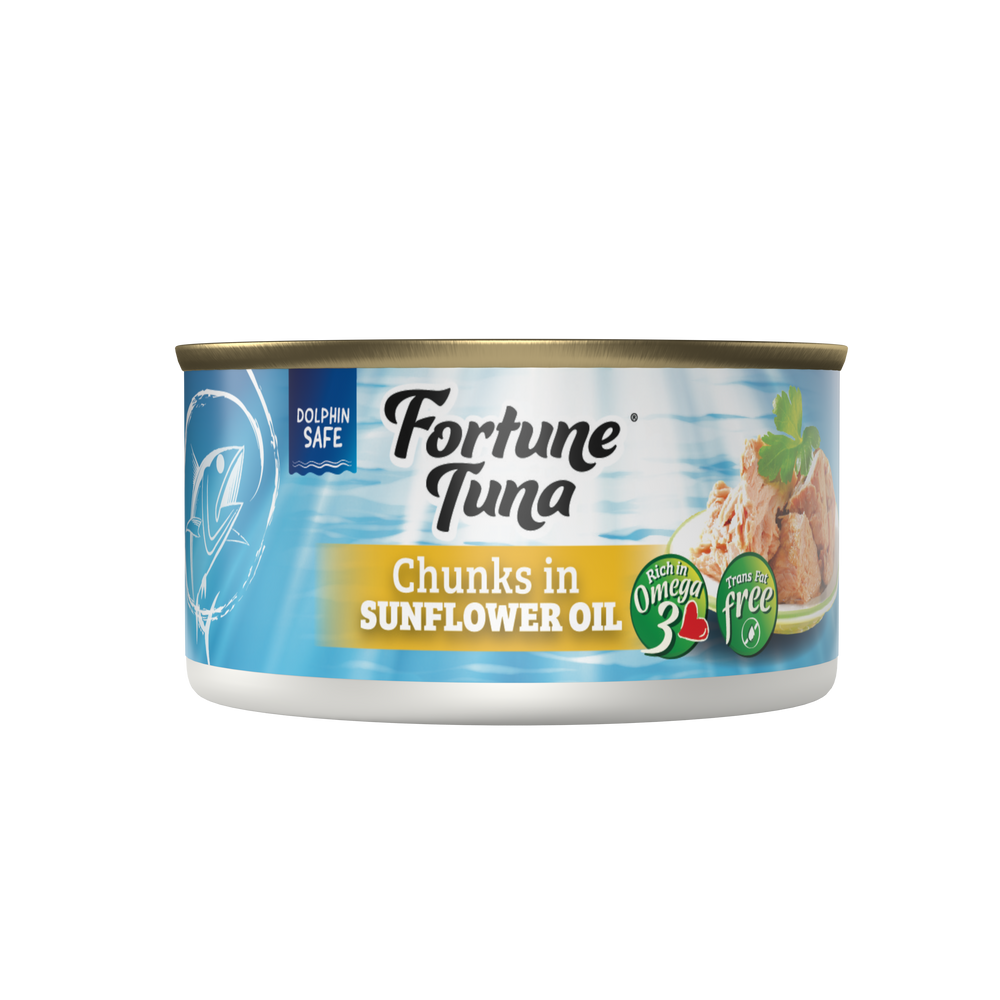 Fortune Tuna Chunks in Sunflower Oil 185g