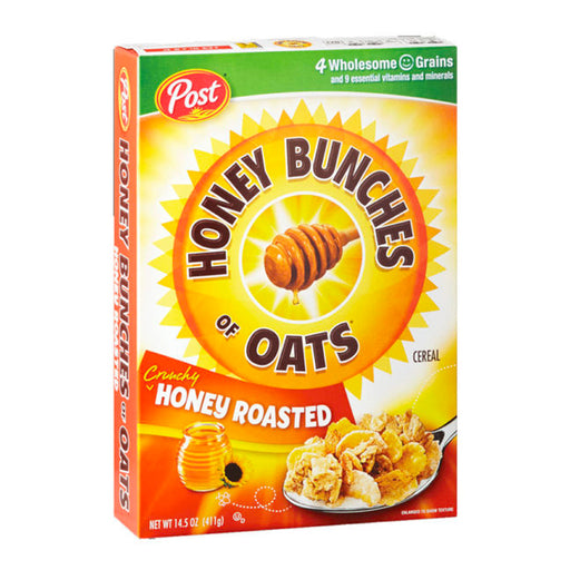Post Honey Bunches Of Oats Cereal - Honey Roasted 411g [Expiry: 14 Aug 2023]