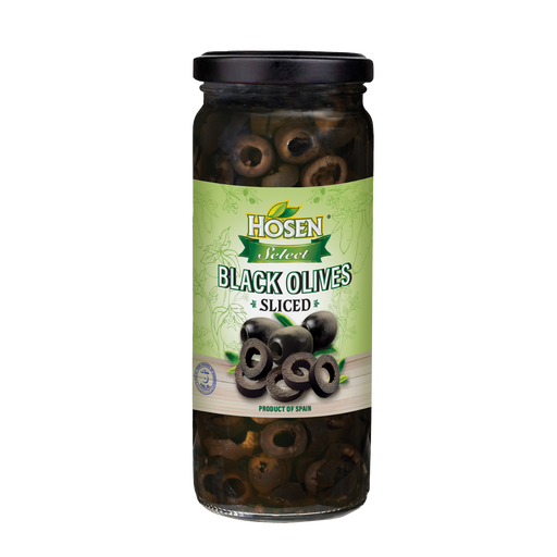 Hosen Select Sliced Black Olives 345g