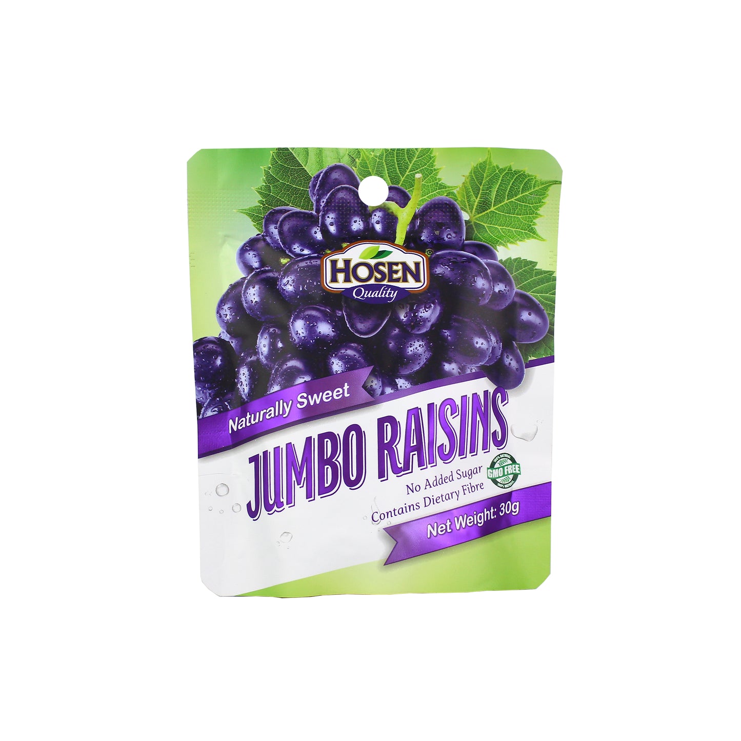 Hosen Dried Jumbo Raisins 8 x 30g (Multi-Pack)
