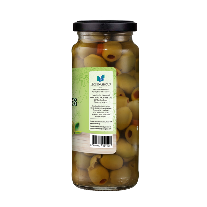 Hosen Select Pimento Green Olives 350g