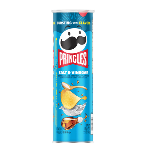 Pringles Potato Crisps - Salt and Vinegar 148g