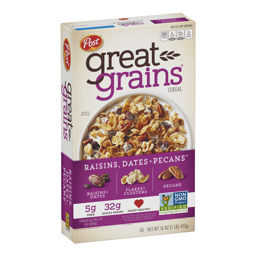 Post Great Grains Cereal - Raisins, Dates & Pecans 453g [Expiry: 18 Nov 2023]