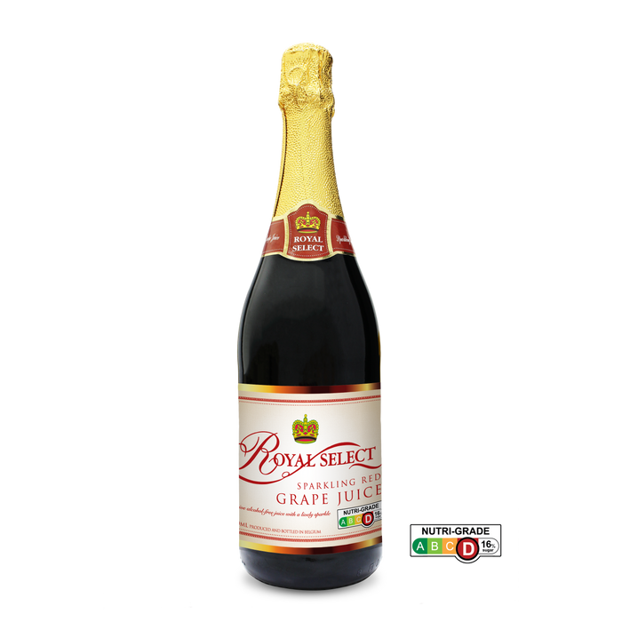Royal Select Red Grape Sparkling Juice 750ml [Carton of 12 Bottles]