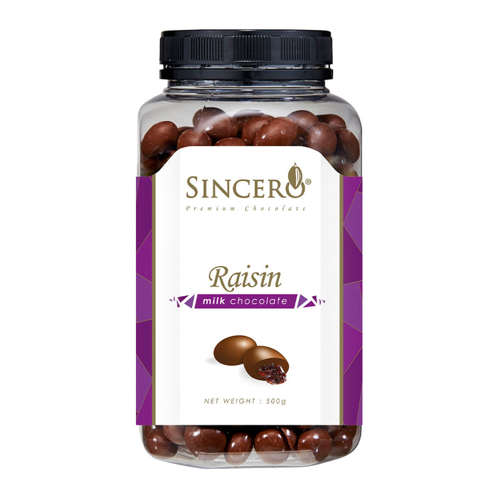 Sincero Raisins Milk Chocolate 500g