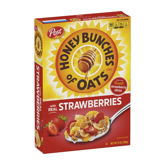 Post Honey Bunches Of Oats Cereal - With Strawberries 311g